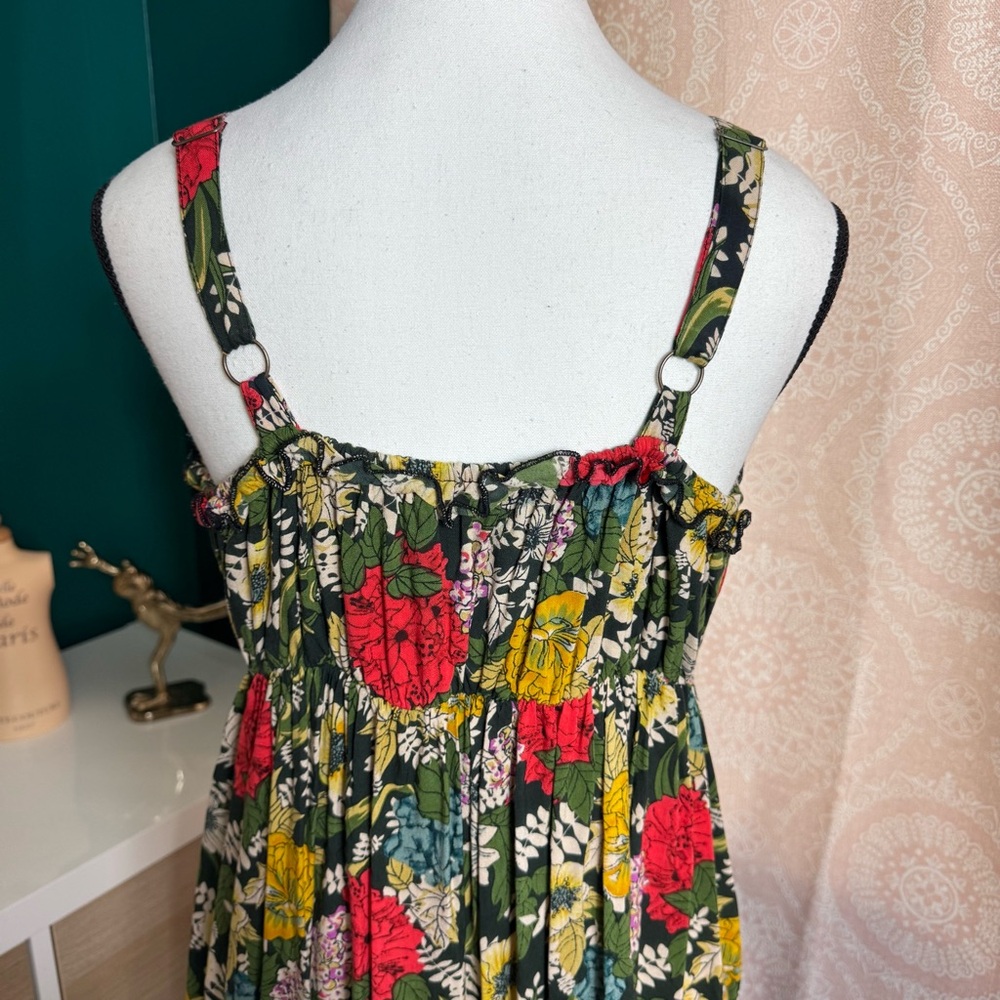 Natural Life Elizabeth Poppy  Multicolor Floral Print Sleeveless Sundress Size L - Picture 6 of 8